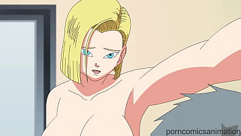 Dragon Ball Z erotic parody featuring Android 18's hardcore animation
